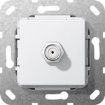 SAT douille F Gender Changer Module blanc