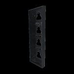 BOëTIER EN SAILLIE 4 MODULES ULTRA NOIR