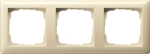 cadre fin. 3x Standard 55 blanc crème