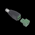 VOEDINGSCONNECTOR KLEMMEN/JACKPLUG MANNELIJK