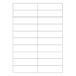 FEUILLES D'ÉTIQUETTES POUR PLATINE DE RUE VANDALCOM