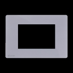 PLATINE GRIS PERLE ONE COMP BTICINO AXOLUTE 3 MODULES