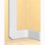 Goulotte DLP design 65x150 mm blanc - 2m - couvercle 130mm