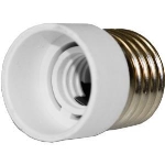 Adaptateur de socket - E27 mâle - E14 femelle - Blanc