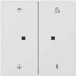 S3000 jl.-/schakelklok BT pijlen Gira F100 z.wit