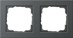 cadre fin. 2x Gira E2 anthracite