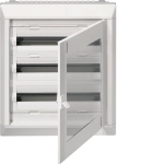 Coffret encastré vega D 3R. 72M.. - porte transparente