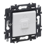 Val poussoir volets roulants app.complet blanc à griffes