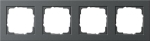 Cadre fin. 4x Gira E2 anthracite