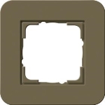 cadre fin. 1x Gira E3 umbra/blanc