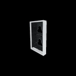 BOëTIER EN SAILLIE 2 MODULES ULTRA BLANC