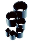 INGANG 25mm voor versterkte buis GRIJS RAL 7016