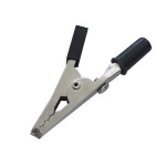 Pince crocodile avec prise pour fiche banane noire 4mm
