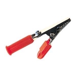 Geïsoleerde krokodilklem met ingang voor 4mm banaanstekker - Rood