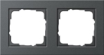 cadre fin. 2x Gira E2 anthracite