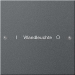 Jeu basc. 1x inscr. System 55 anthracite(laq.)