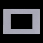 PLATINE GRIS PERLE ONE COMP BTICINO LIVING LIGHT 3 MODULES