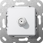 SAT douille F Gender Changer Module blanc