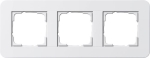 cadre fin. 3x Gira E3 blanc/blanc