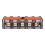 Verbindingsklem /Universele klem COMPACT 5-DRAADS KLEM met bedieningshendels, transparant