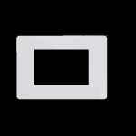 PLATINE  BLANCHE ONE COMP BTICINO AXOLUTE 4 MODULES