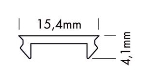 Cover 300 cm vlak - opaal voor S-Line