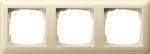cadre fin. 3x Standard 55 blanc crème