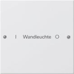 Jeu basc. 1x inscr. System 55 blanc(laq.)