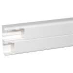 Goulotte DLP design 50x150 mm blanc - 2m - couvercle 2x65mm