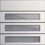 Mod.touche d'appel 3x System 106 aluminium