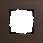 cadre fin. 1x Gira Esprit Lin.ctrpl. brun