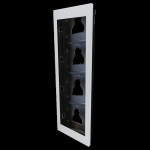 CHASSIS A ENCASTRER 4 MODULES ULTRA BLANC