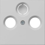 cache prise d'antenne coaxiale System 55 gris m