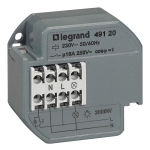 Télérupteur silenc. unipol. 10 AX - 230VAC - 50/60Hz