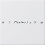 Jeu basc. 1x inscr. System 55 blanc(laq.)