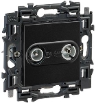 Val TV/FM ctdoos kabelnetwerk volledig app.zwart met spankl.