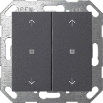 BP basc. 2x flèches OneKNX System 55 anthracite