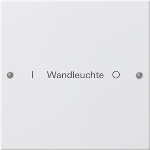 Jeu basc. 1x inscr. System 55 blanc(laq.)