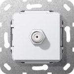 SAT douille F Gender Changer Module blanc