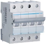 Disjoncteur 3kA - C - 3P+N - 2A - 4M.