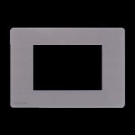 PLATINE GRAPHITE ONE COMP BTICINO AXOLUTE 3 MODULES