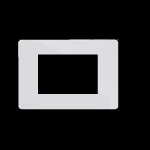 PLATINE BLANCHE ONE COMP BTICINO LIVING LIGHT 4 MODULES