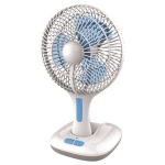 TABLE FAN RECHARGEABLE AC/DC 15CM 5W BLUE