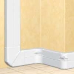 Goulotte DLP design 50x150 mm blanc - 2m - couvercle 2x65mm