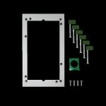 KIT DE FIXATION POUR CLOISON CREUSE 1 MODULE ULTRA