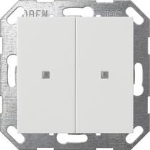 BP basc. 2x OneKNX System 55 blanc s