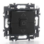 Val poussoir volets roulants app.complet noir à griffes