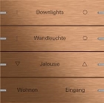 set bascules 4x pers. Tastsens.4 TS4 bronze