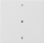 BP bascule 1x flèche OneKNX Gira F100 blanc