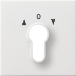 afd. sleutelsch./-drukc. Gira F100 z.wit